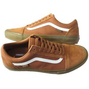 Vans Men's Skate Old Skool Brown Gum Bottom Striped Canvas Suede shoes Sizes